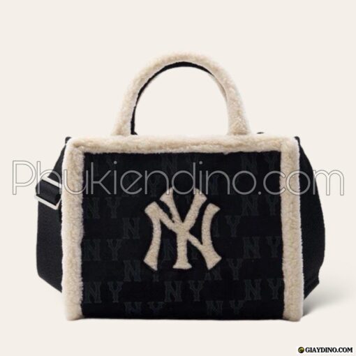 Túi MLB Korea Monogram Mustang Tote Bag New York Yankees Black 3AORS1036-50BKS