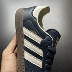 Giày Adidas Samba Navy Gum Sọc Trắng