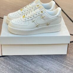 Giày Nike Air Force 1 LX Gold Swooshes
