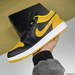 Giày Nike Air Jordan 1 Low Yellow Ochre Đen Vàng