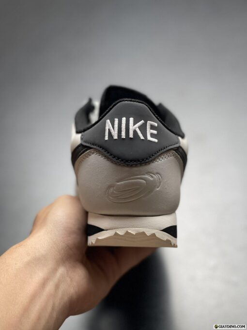 Giày Nike Cortez Supersonic Phantom Trắng Logo Đen