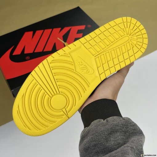 Giày Nike Jordan Cổ Cao Pollen Đen Vàng