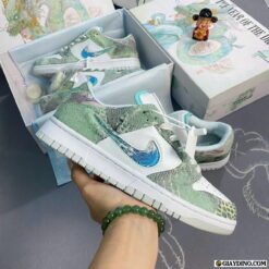 Giày Nike SB Dunk Low Year Of The Dragon White Green Limited