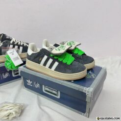 Giày Adidas Campus Xám Xanh Lá