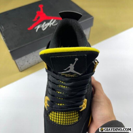 Giày Nike Jordan 4 Retro Thunder Black Yellow