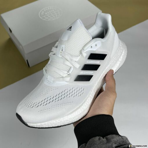 Giày Adidas Pureboost 22 White Black Trắng Đen