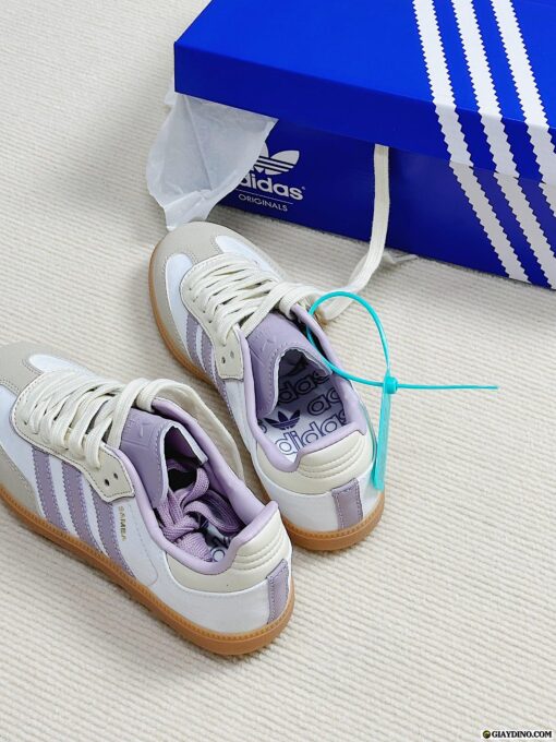 Giày Adidas Samba Cream Purple Tím Nâu