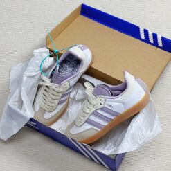 Giày Adidas Samba Tím Nâu Cream Gold