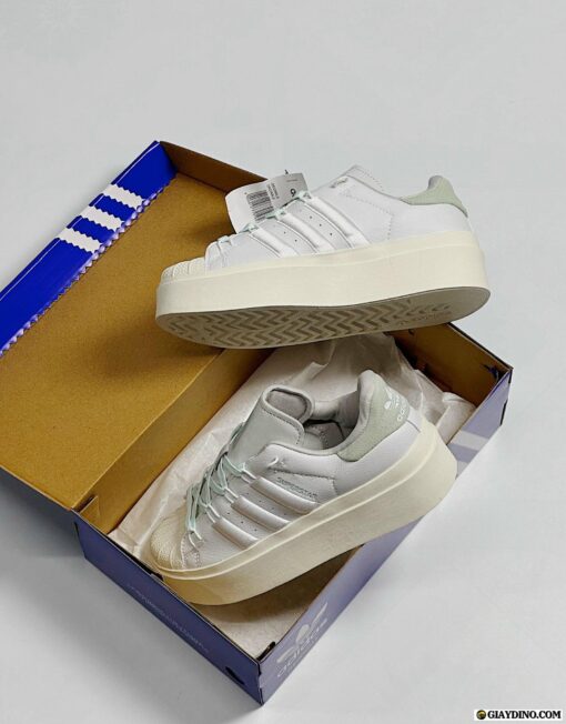 Giày Adidas Superstar White Blue Trắng Xanh