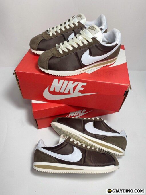 Giày Nike Cortez Textile Baroque Brown