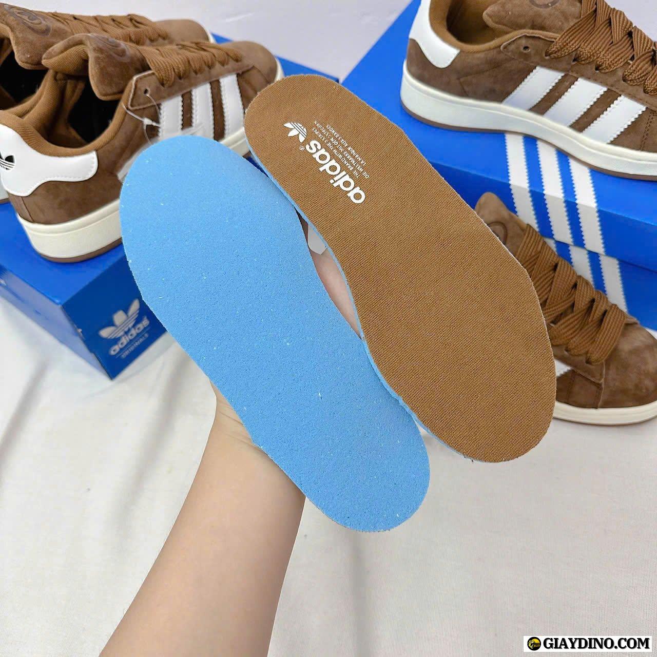 Giày Adidas Nâu Trắng