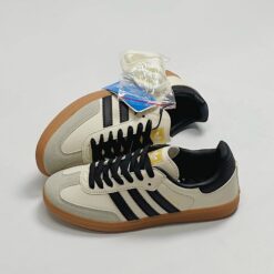 Giày Adidas Samba OG White Black Sand Strata