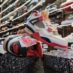 Giày Nike Custom Air Jordan 4 Fire Red