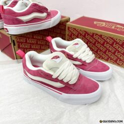 Giày Vans Knu Skool Pink Hồng Trắng