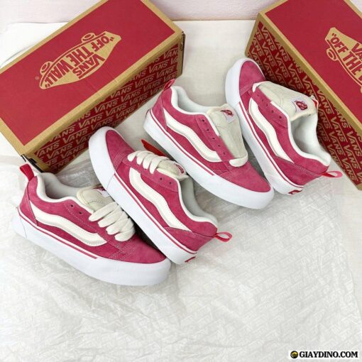 Giày Vans Knu Skool Retro Pink True White