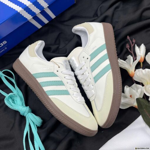 Giày Adidas Samba OG White Hazy Green