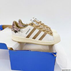 Giày Adidas Superstar White Brown