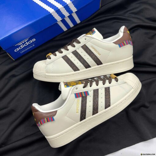 Giày Adidas Originals Superstar Cream White Brown