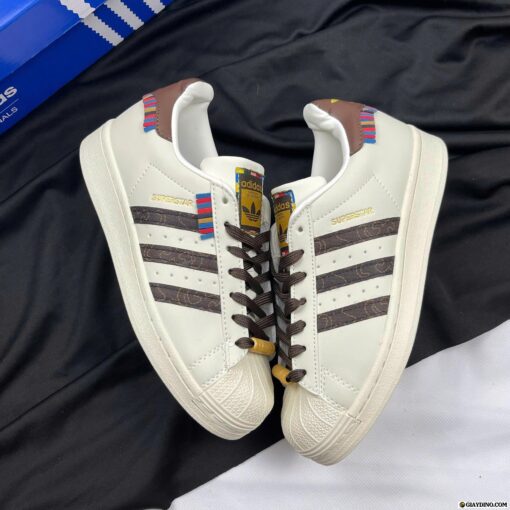 Giày Adidas Originals Superstar Nâu Trắng