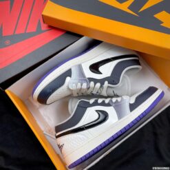 Nike Jordan 1 White Gray Cổ Thấp