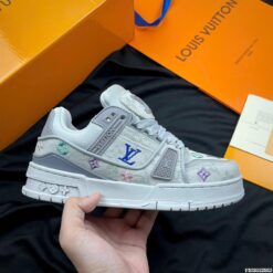 Giày Louis Vuitton LV Trainer Grey