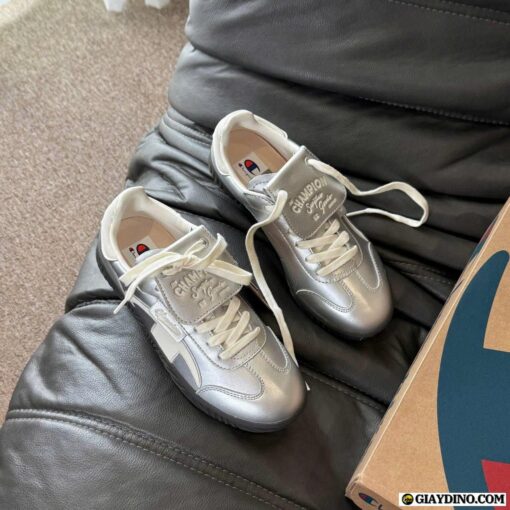 Giày Champion Essentials Xám Bạc Metallic Silver