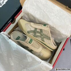 Giày Onitsuka Tiger Mexico 66 Sabot Coffe Green Xanh Nâu