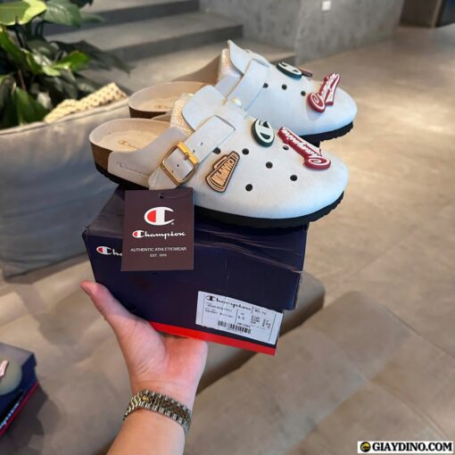 Dép Champion Birken White Trắng