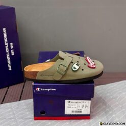 Dép Champion Sandal Birken Olive Grey