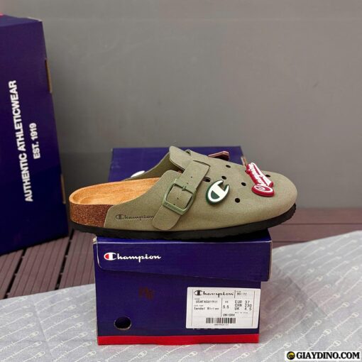 Dép Champion Sandal Birken Olive Grey