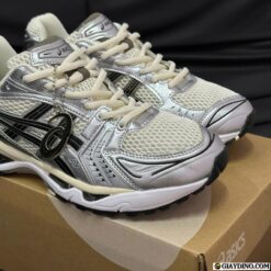 Giày Asics Kayano Gel 14 Black Cream Silver Bạc Đen
