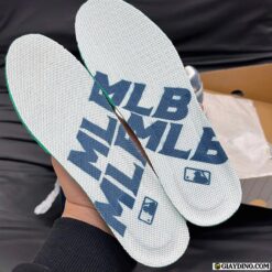 Giày MLB Denim Pocket Trắng Xanh NY