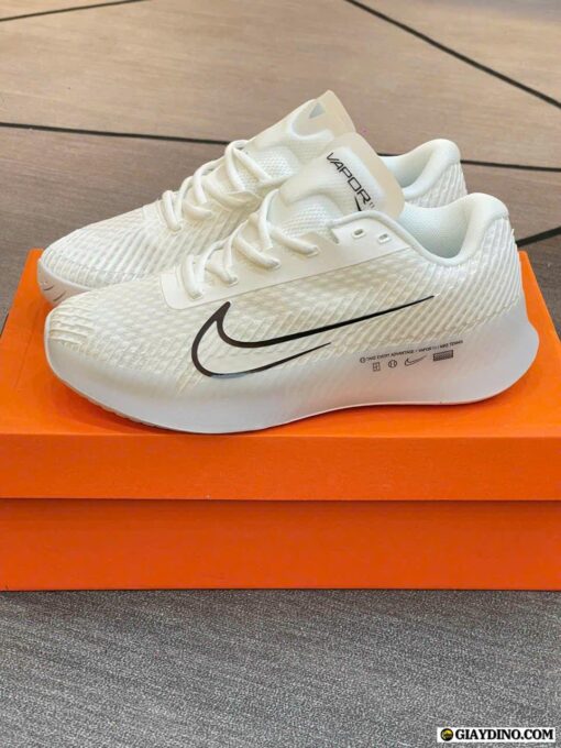 Giày Nike Court Air Zoom Vapor 11 Trắng Logo Đen