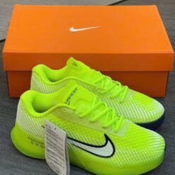 giay nike court air zoom vapor 11 volt xanh la Giày Nike Court Air Zoom Vapor 11 Volt Xanh Lá