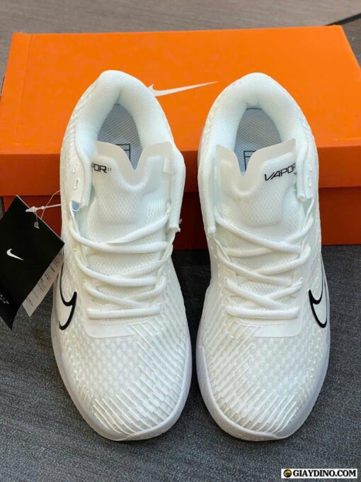 Giày NikeCourt Air Zoom Vapor 11 Trắng Logo Đen