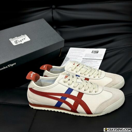 Giày Onitsuka Tiger Mexico 66 Birch Rust Đỏ Xanh Dương