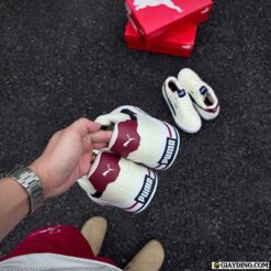 Giày Puma Trắng Xanh Đỏ