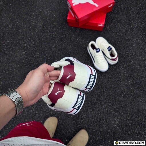 Giày Puma Trắng Xanh Đỏ