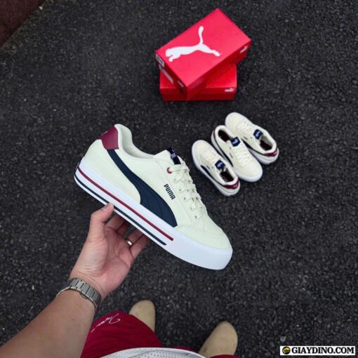Giày Puma Vulcanized Formstrip White Blue