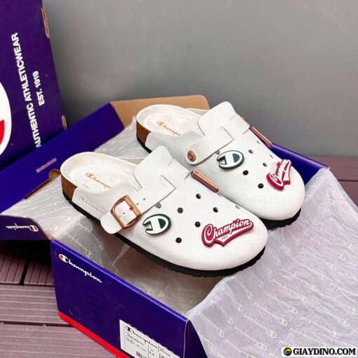 Sục Champion Sandal Birken White Trắng