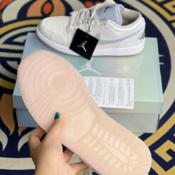 Đế Giày Nike Air Jordan 1 Cổ Thấp Xanh Loang Fullbox