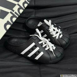 Dép Adidas Adilette Clogs Black White