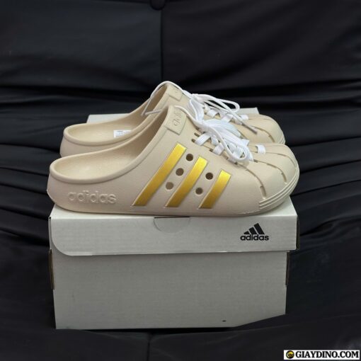 Dép Adidas Adilette Clogs Gold Metallic