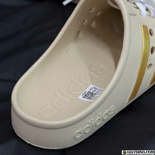 Dép Adidas Adilette Clogs Nâu Nhạt
