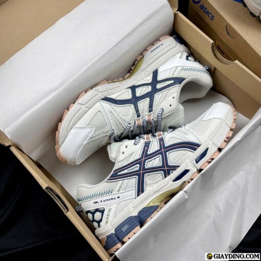 Giày Asics Gel Kahana 8 Light Grey Dark Blue Brown