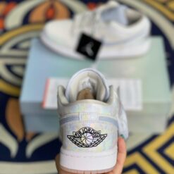 Giày Nike Air Jordan 1 Low SE White Green