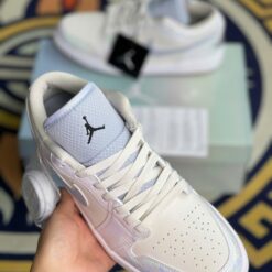 Giày Nike Air Jordan 1 Trắng Xanh Loang