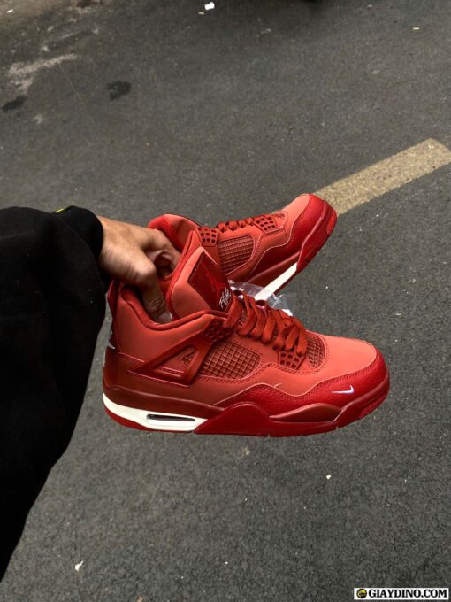 Giày Nike Air Jordan 4 Brick By Brick Red White