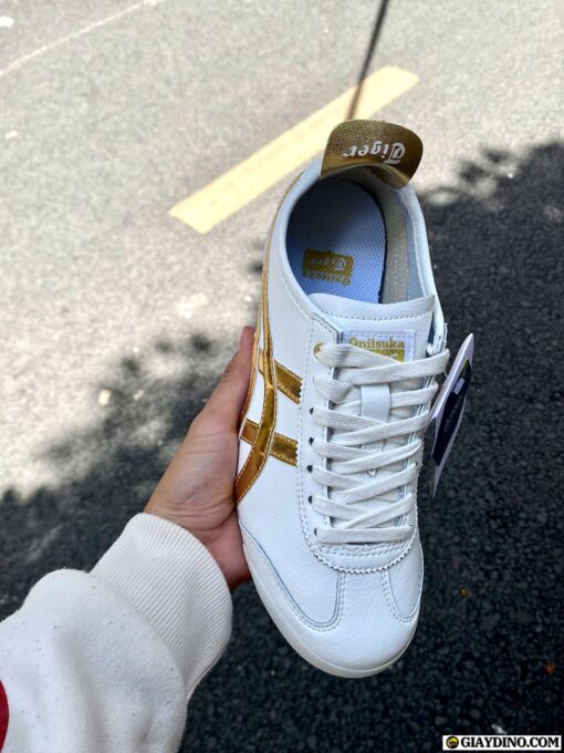 Giày Onitsuka Tiger Trắng Vàng White Rich Gold