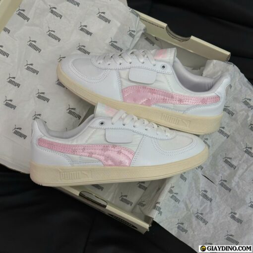 Giày Puma Palermo White Pink